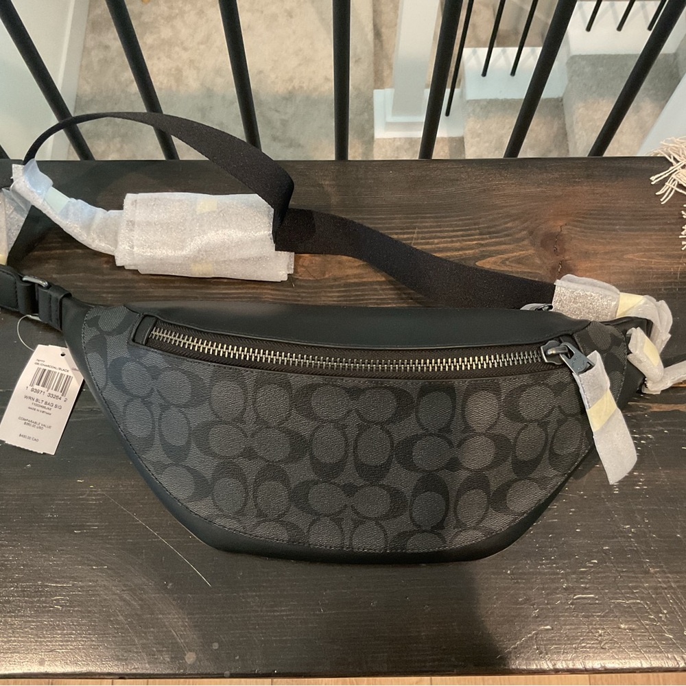 Coach Black and Gray Crossbody Bag